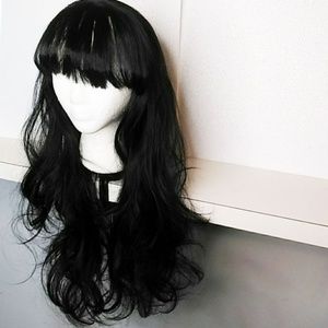 Dark Brown Cosplay Long Wave Synthetic Wig
